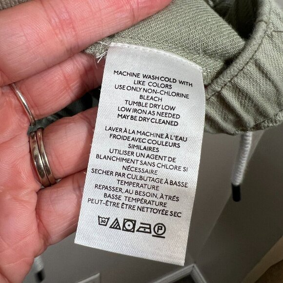 Anthropologie Pilcro Tidal Moto Utility Jacket Size XL Green Cropped Field - Picture 10 of 11